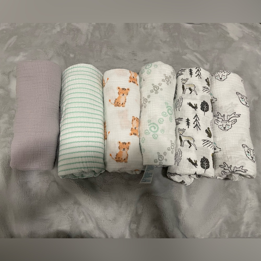 Aden+Anais ESSENTIALS COTTON MUSLIN SWADDLES
